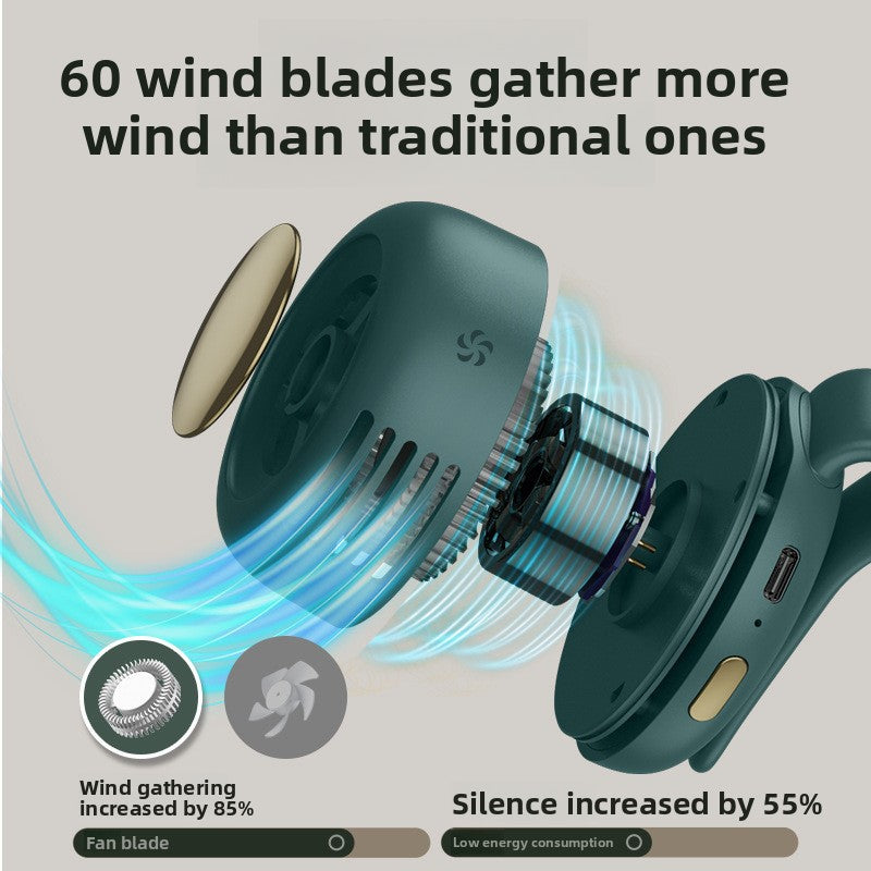 Portable USB Mini Fan with Clip and 3 Speed Settings